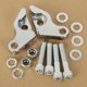 thumbnail image 4 of Kit de reducción de amortiguador trasero de 1 pulgada para motocicleta Night Rod Special VRSCDX VRSC V-ROD VROD Street VRSCR 2002-2017 Plata, 4 of 5