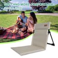 thumbnail image 4 of Likrtyny Silla Plegable para Acampar Silla para Acampar Al Aire Libre Picnic Playa (blanco), 4 of 9