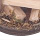 thumbnail image 4 of Cheminée miniature en bois pour maison de poupée, poêle, marmite, décoration, 4 of 4