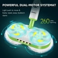 thumbnail image 5 of AlfaBot Cordless Electric Mop, Self-Propelled Dual-Spin Mop with LED Light & Spray, 260ml Tank 50 Mins Runtime, Lightweight for Hardwood Tile Cleaning Up to 2700 sq.ft, 5 of 9