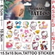 thumbnail image 4 of Pegatinas de dibujos animados de Sanrio Melody Kuromi KT Cat Tattoo para niños, pegatinas de transferencia DIY, juego de juguete lindo, pegatinas de Anime, regalo Kawaii, 4 of 4