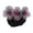Dark Purple, variant on Nurse Hair Snood Flower Decor Fishnet Hollow Out Anti-slip Elastic Hair Decoration OL Style Airline Stewardess Waitress Hair Snood Women Head Accessories