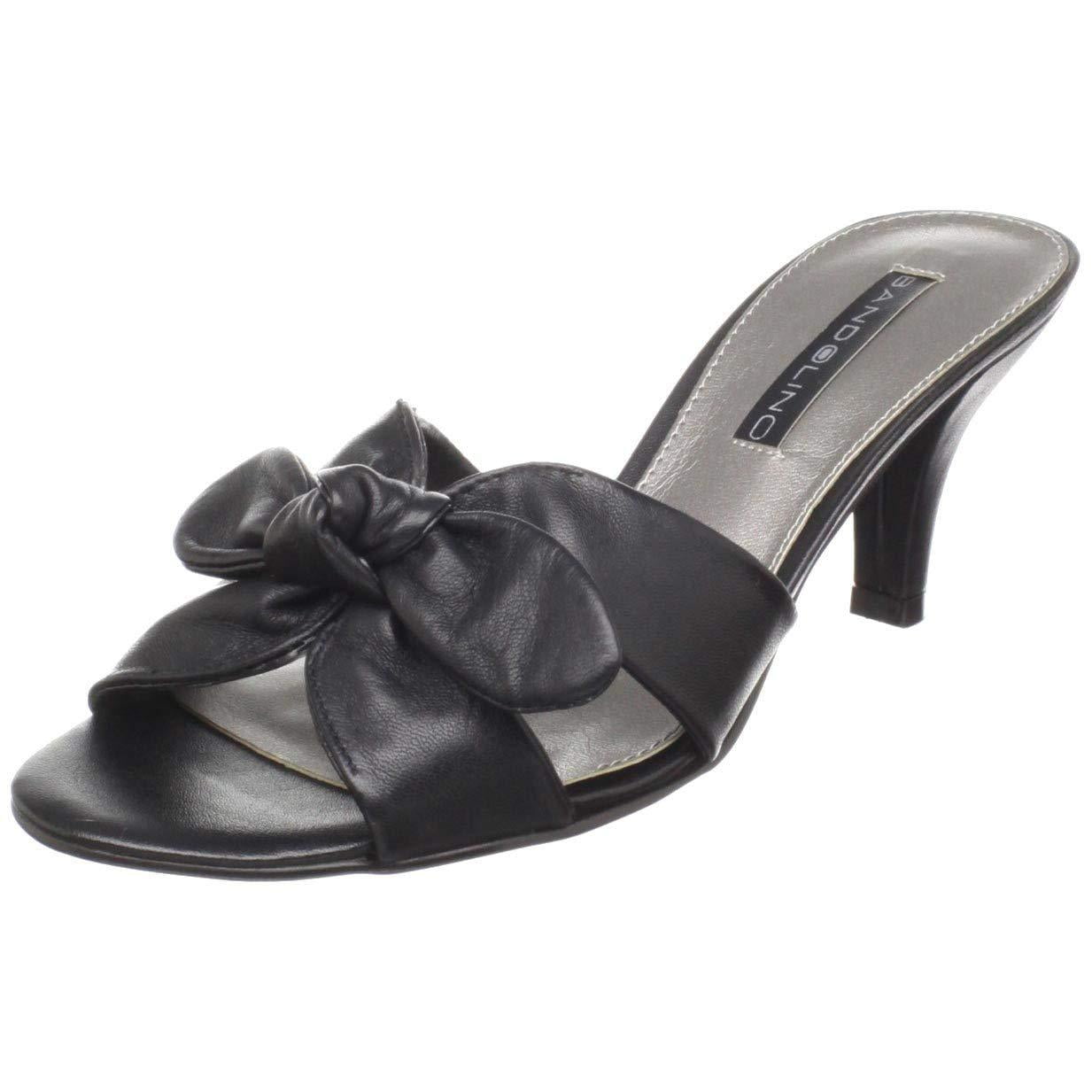 Bandolino Women's Kayte Sandal - Metallic Finish With Rhinestones, Slingback Open Toe