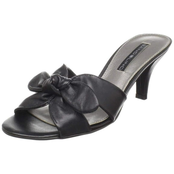 Bandolino Women's Quelinda Sandal,Black Leather,9.5 M US