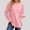 Pink womens long sleeve pullover tops a1, variant on RRJ Women's Fall Winter Long Sleeve Pullover Tops Casual Round Neck Side Slit Curved Hem Solid Basic Tee Shirts, Purple S