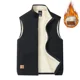 thumbnail image 2 of Chalecos de lana de cordero para hombre, chaqueta informal y versátil de talla grande con cuello levantado, cálido y acolchado, para otoño e invierno, 2024, 2 of 5