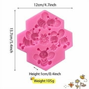 Bee Resin Molds, 3D Bees Silicone Mold Fondant Mold for Epoxy Resin Jewelry Making for DIY Cake Chocolate Biscuit Cookies Soap Sugar Pudding Candies Dessert Candle Decor Dessert