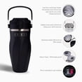 thumbnail image 2 of Botella coctelera Oxirze – Acero inoxidable de doble pared de 26 oz, no necesita herramientas para mezclar, ideal para batidos de proteínas, agua, batidos, cócteles – A prueba de fugas, con aislamient, 2 of 5