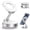 White, variant on Vacuum Magnetic Suction Phone Holder, Foldable and Retractable Hands-Free Suction Cup Phone Mount for Car/Gym/Mirror/Smooth Surface, Compatible with iPhone Android and All Smartphones (Black)