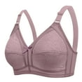 thumbnail image 7 of SMihono Women Floral Lace Wireless Everyday Bras No Underwire Push Up Full-Coverage Bralettes Supportive Wire Free T Shirt Bra Pink XXL, 7 of 7