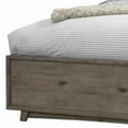 thumbnail image 3 of Benjara Transitional Wooden Full Panel Bed with Textured Headboard, Gray, 3 of 3