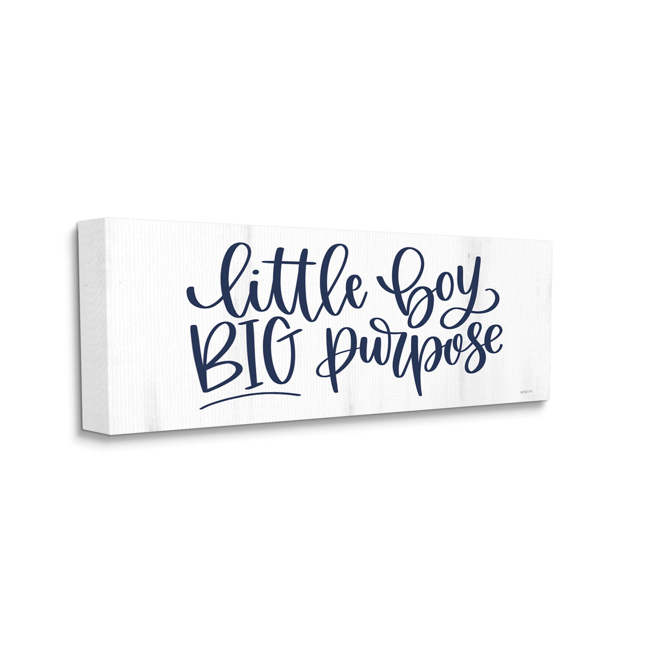 Little Boy Big Purpose Uplifting Inspirational Graphic Art Gallery Wrapped Canvas Print Wall Art