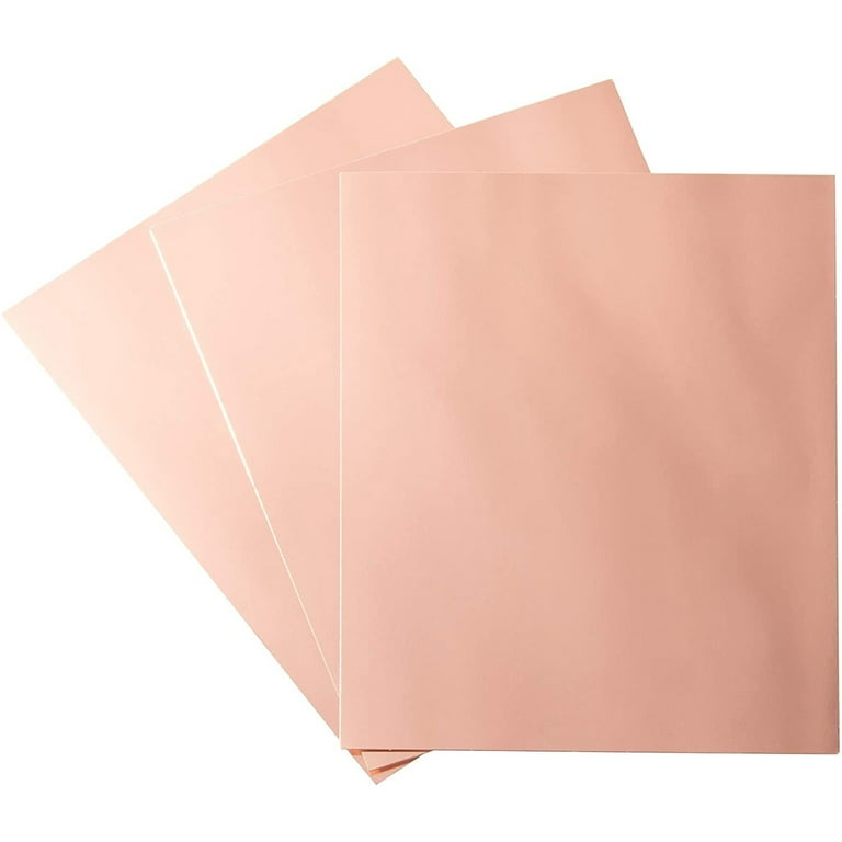 Rose Gold Glitter Cardstock Paper for Arts and Crafts, DIY Party Decor (8.5 x 11 in, 24 Sheets)