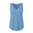 thumbnail image 6 of GUACER Ribbed V-Neck Tank Top for Women Sleeveless Blouses Casual Summer Basic Top for Layering, 6 of 6