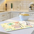 thumbnail image 6 of SKYSONIC Absorbent Dish Drying Mat Donuts Stars Kitchen Counter Mat Protector,Reversible,Extra Large 24 x 18 Inches, 6 of 7