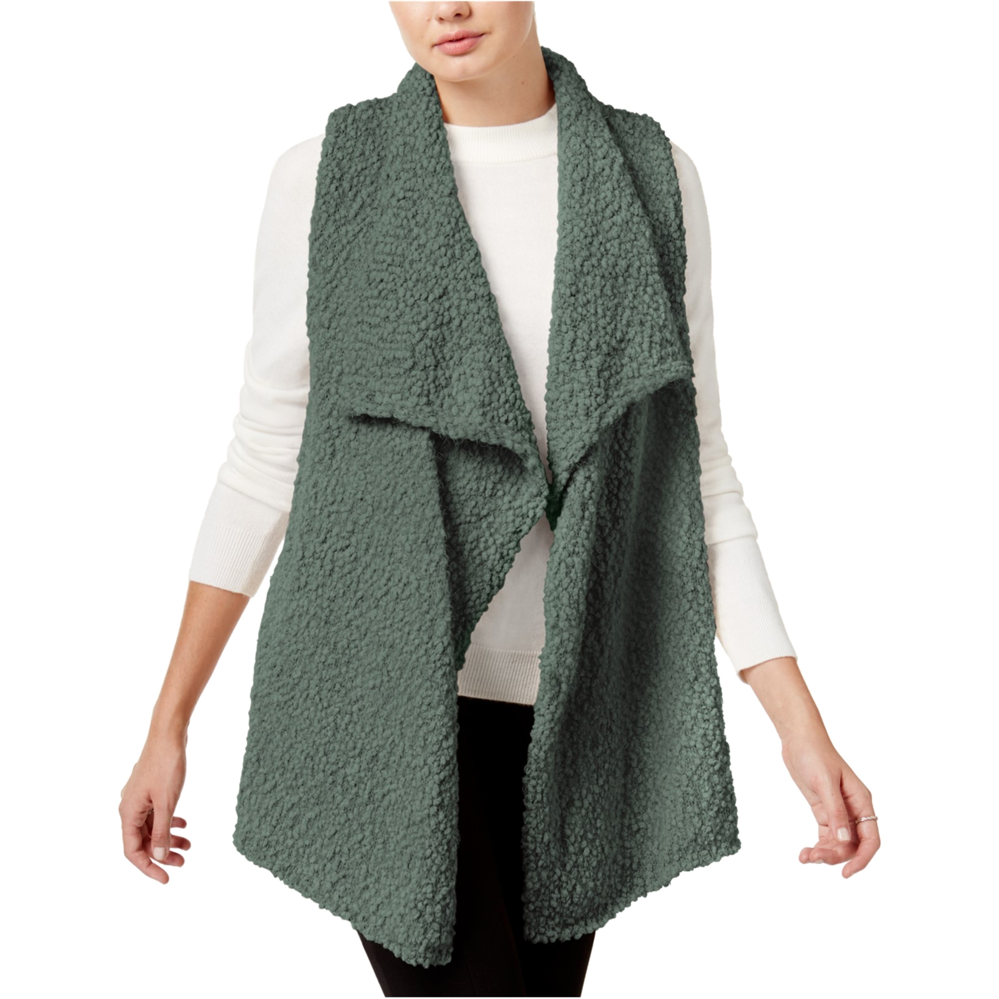 Kensie Kensie Womens Fuzzy Fashion Vest
