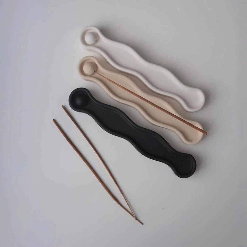 Silicone Mould for Decorative Incenses Holders Handmade Gypsum Home Decoration Mould Incenses Tray Crafting Mold
