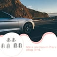 thumbnail image 3 of 2 Pieces Aluminium Alloy Auto Fuel Line Adapter Line Adapter Detachable Leakproof Replacement Automotive Water Air Fitting Accessories AN10, 3 of 9