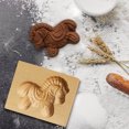 thumbnail image 7 of OAVQHLG3B Wooden Cookie Mould 3D Baking Mould Cookie Die Cutting Machine Conical Plant Model Cookie Wooden Gingerbread For Halloween Thanksgiving Christmas Kitchen DIY, 7 of 7