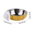 thumbnail image 2 of OCCOA Stainless Hanging Pet Bowl for Crate Cage Feeder, Adjustable Hook On Water Food Bowl for Dogs Cats, Spatter Proof Removable Easy Clean, Yellow, 2 of 6