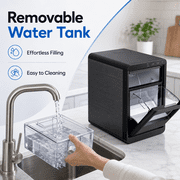 Friwest Nugget Ice Maker Countertop, 44lbs/24H Pebble Ice Maker Machine, Self-Cleaning Countertop Ice Makers with Ice Scoop, 8-10 Minute First Ice