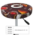 thumbnail image 4 of Haiem A Cup Of Black Coffee On A Saucer Cushion Round Bar Chair Seat Cover Bar Chair Cushion Covers Elastic Washable Bar Chair Cover,Protects from Scratches and Stains-13 inch, 4 of 7