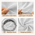 thumbnail image 5 of Summer Gauze Tops for Women, Awwp Gauze Summer Tops for Women Summer Casual Sleeveless V Neck Camisole Loose Fit Spaghetti Strap Cami Shirts White V Neck Linen Tops for Women Xl, 5 of 5