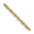 thumbnail image 3 of FJC Finejewelers 14 kt Yellow Gold Extra-Light Bright Cut Rope Chain 22 Inches x 1.5 mm, 3 of 7