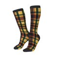 thumbnail image 2 of Knee High Socks for Women Tartan Plaid Scottish Long Tube Sock Uniform Socks, 2 of 7
