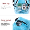thumbnail image 4 of Women PVC Transparent Backpack Waterproof Mini Backpack Zipper Closure Backpack, 4 of 8
