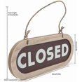 thumbnail image 2 of Open Closed Sign,vintage Wooden Business Door Hanging Plaque,wooden Door Plaque Double Sided Hanging Sign For Bar Restaurant Cafe, 2 of 4