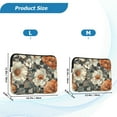 thumbnail image 4 of FORMRS 13"-13.3" Laptop Sleeve Protective Case Soft Carrying Quilted Computer Bag Cover, Gray Floral Pattern, 4 of 7