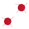 thumbnail image 4 of Guardoinrt 1/2/3/5 Profitez du Confort et de la Durabilité du Coussin de Chaise Rond Doux et Confortable Rouge Terne 2 Pcs, 4 of 6
