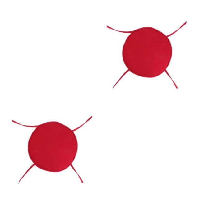 Baohd 1/2/3/5 Profitez du Confort Coussin de Siège Rond Non Décolorant Coussin de Chaise Doux et Confortable Rouge Terne 2 Pcs
