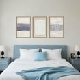 thumbnail image 6 of Blue White Abstract Neutral Framed Canvas Wall Art Set,Minimalist Boho Lines Wall Decor,Modern Neutral Art Print,Mid Century Blue Artwork for Living Room,Bedroom,Office- 16"x24"x3, 6 of 6