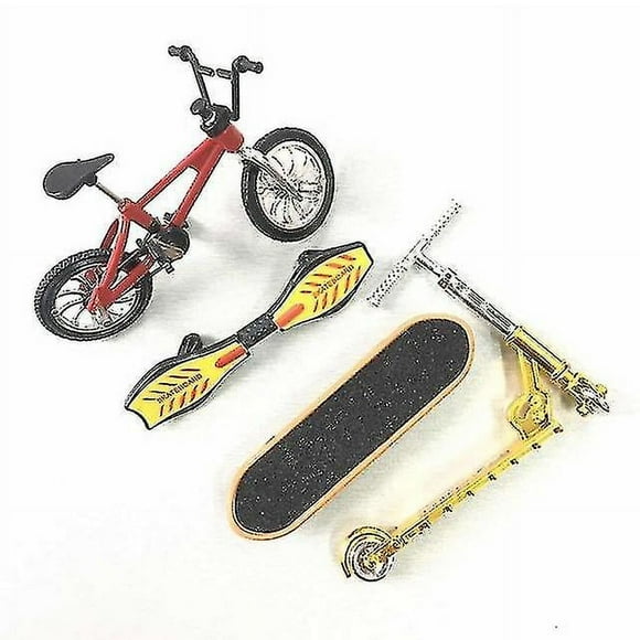 Mini Scooter Two Wheel Scooter Children's Educational Toys Finger Scooter Bike Fingerboard Skateboard Set Adult Kids Boy Toy