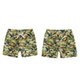thumbnail image 4 of Toddler Camo Print Swim Trunks Baby Boy Bathing Suit Kids Board Shorts Drawstring Elastic Waist Quick Dry Boys Swimwear Camouflage 3 Years-4 Years, 4 of 4