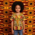 thumbnail image 5 of Glisme Boys Graphic Tees Africa Classic Childrens Dashiki Casual Loose Shirt For Boys Girls Orange T-Shirt Size 4-5 Years, 5 of 8
