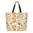 thumbnail image 1 of Balery Fruits Peach2 Bolsa Tote Estilo Estético con Cremalleras, Bolsa de Hombro, Bolsa de Compras Grande y Plegable, 1 of 8