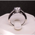 thumbnail image 4 of Shauna Engagement Ring Sterling Silver Cubic Zirconia Womens Ginger Lyne Collection Size 10, 4 of 6