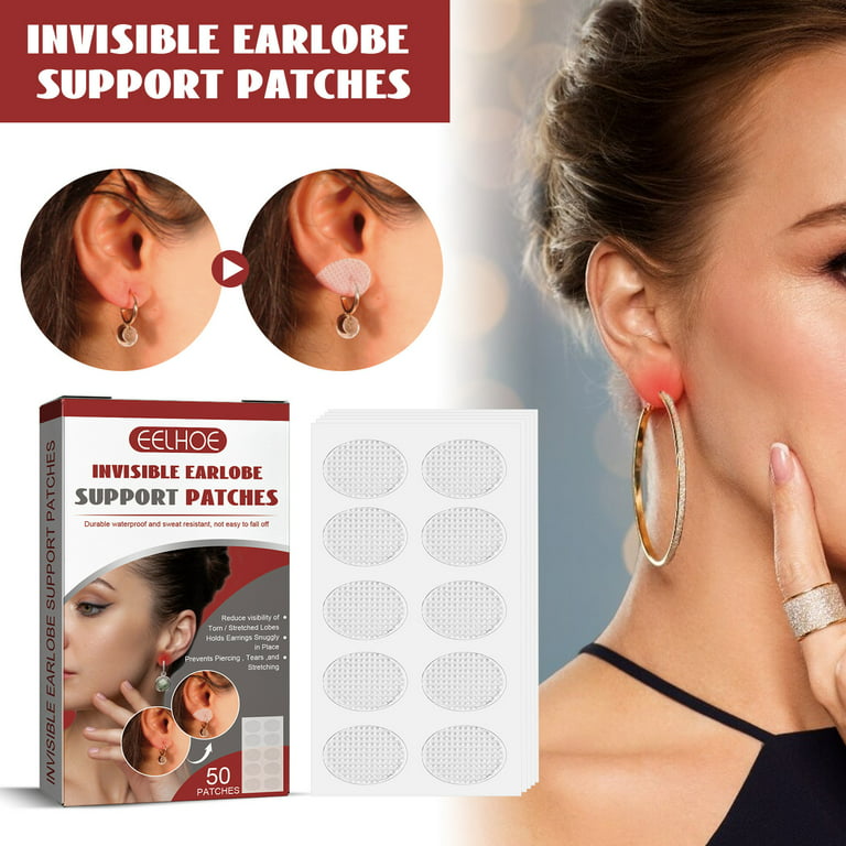 Invisible Earlobe Support Patches,clear Earring Support Patches