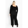 thumbnail image 2 of Avenue Women's Plus Size Victoria Pleated Pull On Pant, 2 of 2