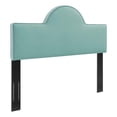 thumbnail image 2 of Modway Dawn Tête de Lit Moderne en Velours de Performance pour Lit Simple, Vert Menthe, 2 of 7