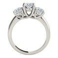 thumbnail image 4 of Aonejewelry 1/2 Ct. Three Stone Diamond Engagement Ring Crafted In 14k Solid White Gold, 4 of 4