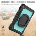 thumbnail image 4 of for Samsung Galaxy Tab S8/S7 Case 11 inch, 360 Rotating Shockproof Cover with Stand, Handle, Shoulder Strap (SM-X700/SM-T870), Sky Blue Panel, 4 of 7