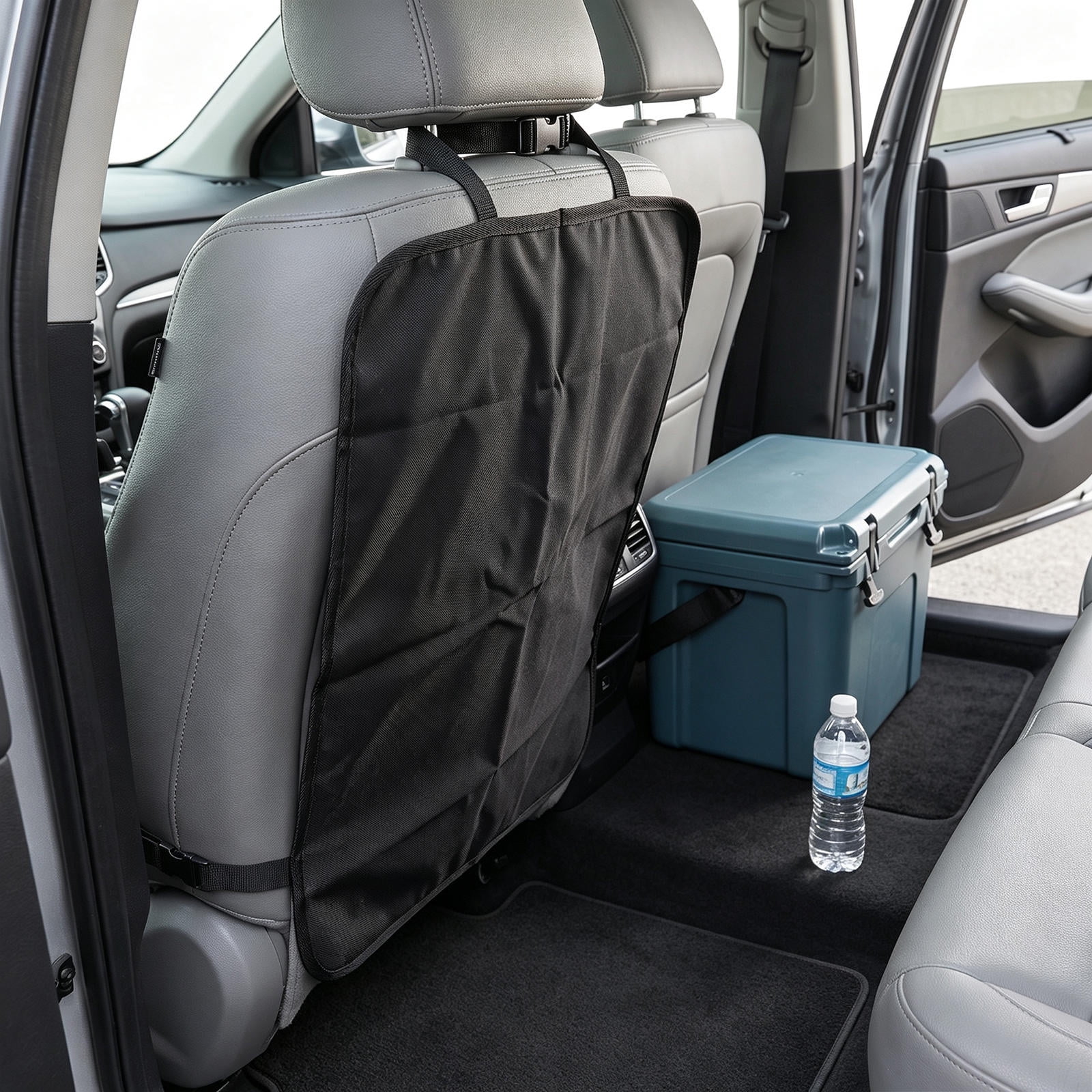 KAKOWELY Back Seat Kick Protector, Heavy Duty, Stain Resistant, Black, for Cars, 2Pcs