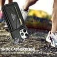 thumbnail image 5 of TECH CIRCLE Wallet Case For iPhone 15,PU Leather Card Slots Flip Folio Stand Case Durable Shockproof Protective Zipper Pocket Cover with Shoulder Strap for Apple iPhone 15 6.1" 2023,Black, 5 of 7