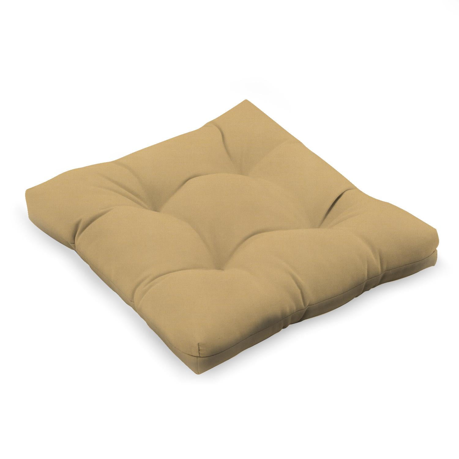 Sunbrella Canvas Wheat Extra Large Outdoor Replacement Seat Cushion By