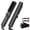 Black, variant on Thirtek Ionic Hair Straightening Brush for Smooth, Frizz-Free Hair, 10 Million Negative Ions, Fast Heating Straightener Comb, Anti-Scald, 15 Heat Settings, Dual Voltage (Black)