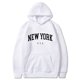 thumbnail image 2 of Sudaderas con capucha de la ciudad de Estados Unidos de Nueva York para hombre y mujer, sudaderas con estampado de letras a la moda, 2 of 5